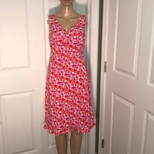 Express Pink Print Dress 3/4